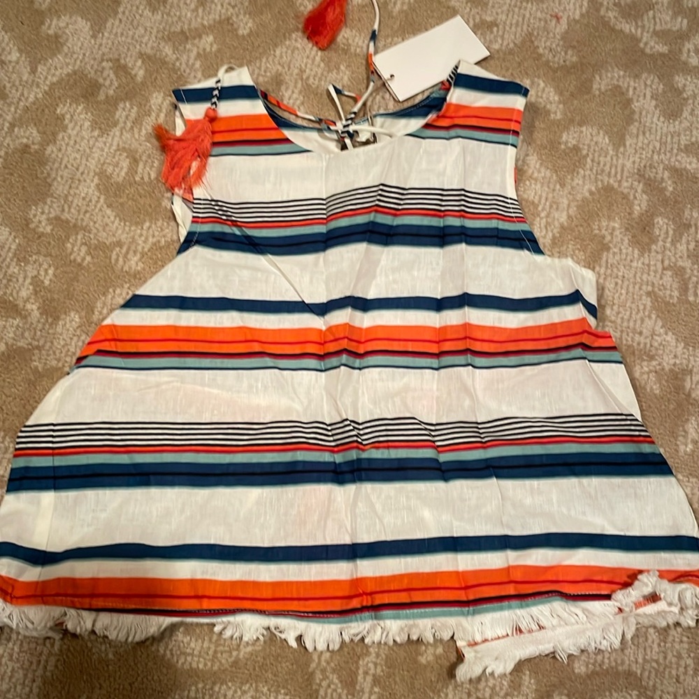 moon river striped top size small